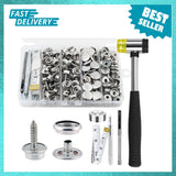 Canvas Snap Kit 186PCS Stainless Steel Fastener Set for DIY Boat Cover Repairs Model