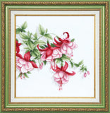 DIY Counted Cross Stitch Kit "Silk petals" 9.8x10.2 in / 25.0x26.0 cm Model