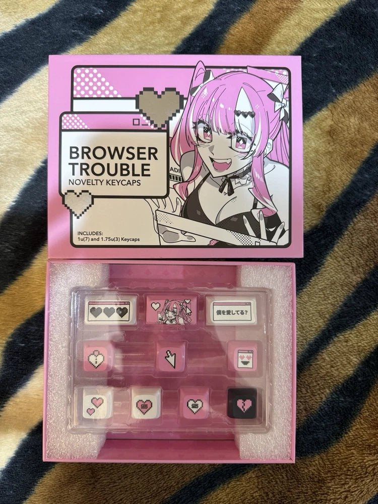 Gamer Supps GG Waifu Cups - Browser Trouble Novelty Keycaps - New and Unused Model