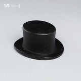 1:6 Joker Jack Nicholson Black Hat Caps Prop Model For 12'' Figure Doll Body Toy Model