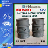 Dan Models 24011 1/24 German deformed fuel barrels 200l 4pcs 3D Print Model