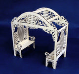 Dollhouse Miniatures 1:24 Scale Garden Arbor Kit Model