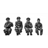 1/72 Resin Figure WWII German staff car - overcoats Set 4 Figures Unpainted Model