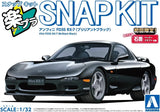 Aoshima 06552 1/32 SNAP KIT #04-BB, Efini FD3S RX-7 (Brilliant Black) Model