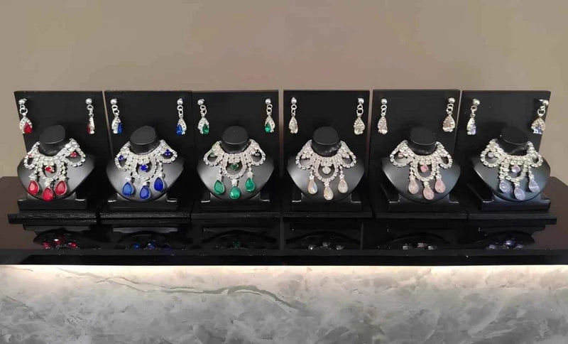 1/6 Female Luxury Rhinestone Earring Necklace Model For 12¡± Action Figure Body Model
