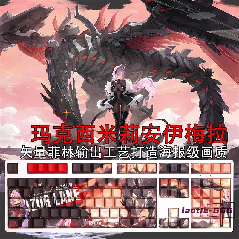 Azur Lane Max Immelmann 108 Keycaps Cherry Dye-sub PBT for Cherry MX Keyboard Model