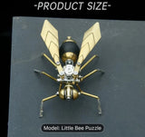 Little Bee 3D Puzzle, Insect Metal DIY Model, Steampunk Mechanical Creative Toy Model