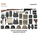 1/16 German Infantry Equipment RESIN FIGURE MODEL KIT Unassembled Unpainted NEW Model