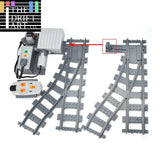 City Rail Motorized Track Switch for Lego Kit Train Building Blocks Sets DIY Model