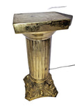 VTG Brass Column Pedestal Stand Figurine Display Base Corinthian Ornate 10" Model