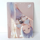 Rem White Dress SP Premium Waifu Card Anime Wall Art Oversized Board A5 Model