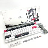Arbiter Studio Yuki Aim Polar 65 Katana Gaming Keyboard AS-KB165WHUS-YUKI Used Model