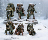 1/35 Scale Mysterious Armed Forces 6 Figures Resin Model Kit Model