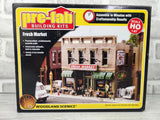 Woodland Scenics HO Fresh Market Pre-Fab Building Kit PF5180 Model