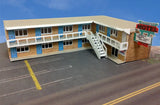 Z Scale Building - " Twilight" Motel Pre-Cut Card Stock (Paper Kit) Model