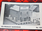 HO Scale Campbell 435 Produce Warehouse Building Craftsman Kit Model