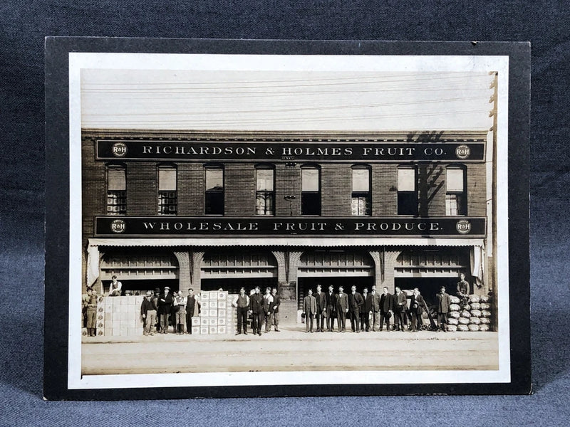 Board Mounted Antique Photograph Richardson and Homes Fruit Company Los Angeles Model