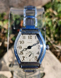 Vtg 1930 Elgin Model 1 Grade 485 *SERVICED* Men's 29mm Watch Mechanical Tonneau! Model