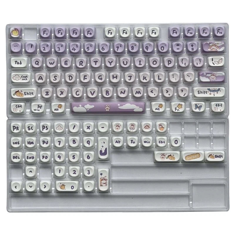 Precise Crafted Keycaps 116Keys Cartoon Rabbit Keycap for Personalizing Model