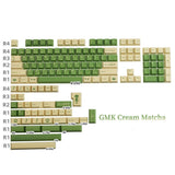 Cream Matcha Keycap PBT Cherry Profile 142keys/Set fox MX Keyboard GMK Copy Ver. Model