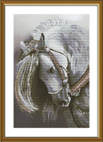 Counted Cross Stitch Kit DIY Stitch WHITE HORSE 2255 Needlework hand craft Model