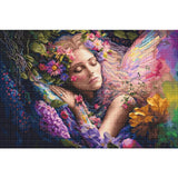 Letistitch counted cross stitch kit "Bed of Flowers", 28x42cm, DIY Model