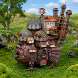 DIY 3D Wooden Walking Castle Puzzle, Steampunk Mechanical Fortress Model Kit Model