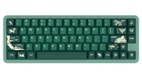 Japanese Wave Green PBT Keycaps Set 138 Keys Cherry Profile Dye Sub Mechanic MX Model