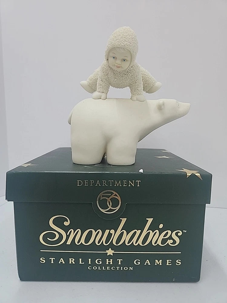 Dept 56 Snowbabies Over The Top Original Box 1999 Starlight Games Model