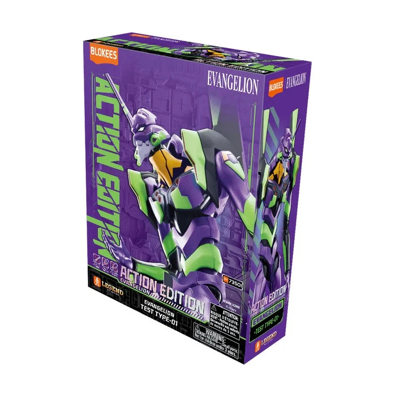Blokees Evangelion Rebuild - Test Type Unit EVA 01 - Action Edition Model Kit US Model