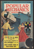 POPULAR MECHANICS 1 1954 USS Midway model; Volkswagen Porsche Renault Model