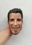 1/6 Model European America Man Head Sculpt Smile Fit 12'' Muscle Action Figures Model