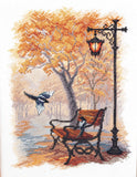 DIY Counted Cross Stitch Kit "In the autumn park" Model