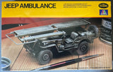 Testors Italeri 776 Jeep Ambulance 1/35 Scale Model Kit 1:35 Willys Model