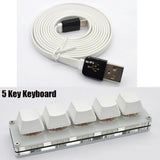 5 Key Gaming Keyboard Programming Macro keypad Mechanical Keyboard with Cable Model