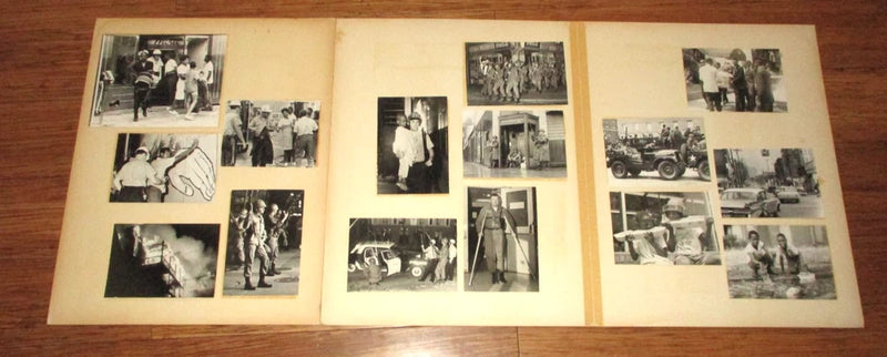 1960's Hough Cleveland Riot Original Photos - 15 Photo Story Board - Ron Kuntz Model