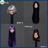 1/6 Anime Beautiful Girl Head Carving Female Head Sculpt Model for 12