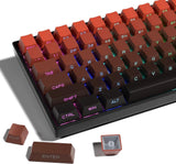 XVX Side Print Gradient Red Keycaps, Double Shot PBT Keycaps 60 65 75 100 Model