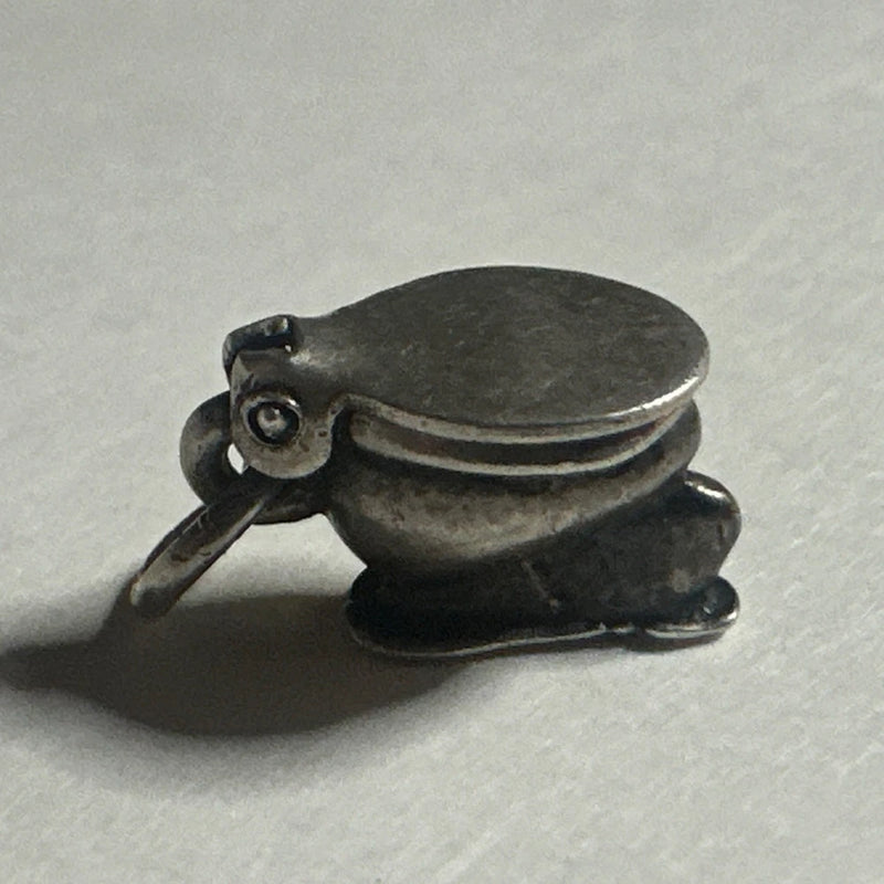 Vintage Sterling Silver Potty Toilet Charm Charms