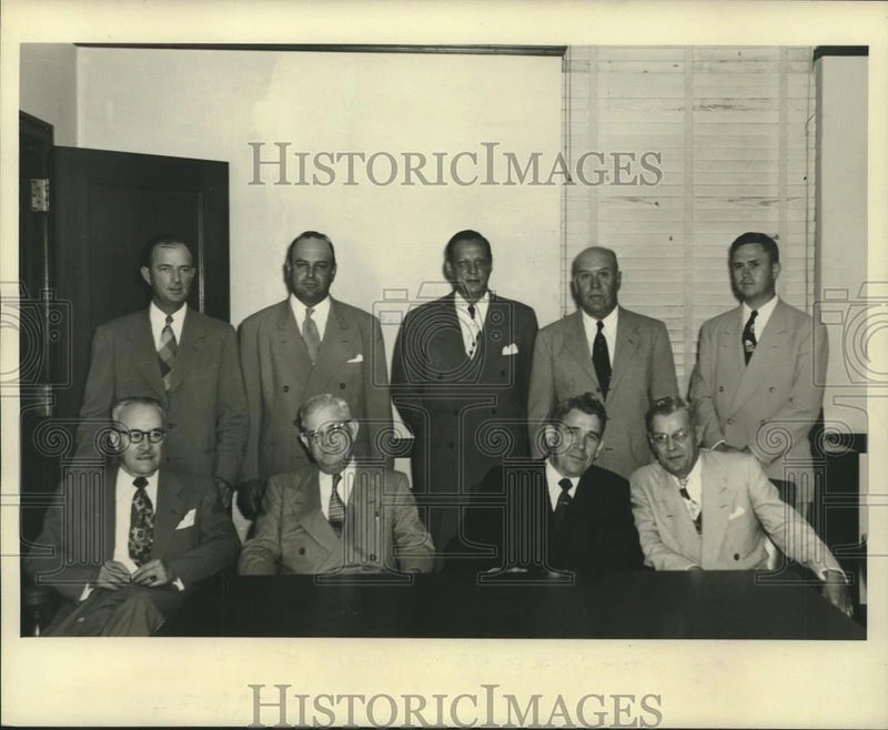 1952 Press Photo Louisiana's newly appointed State Hospital Board at meeting Model