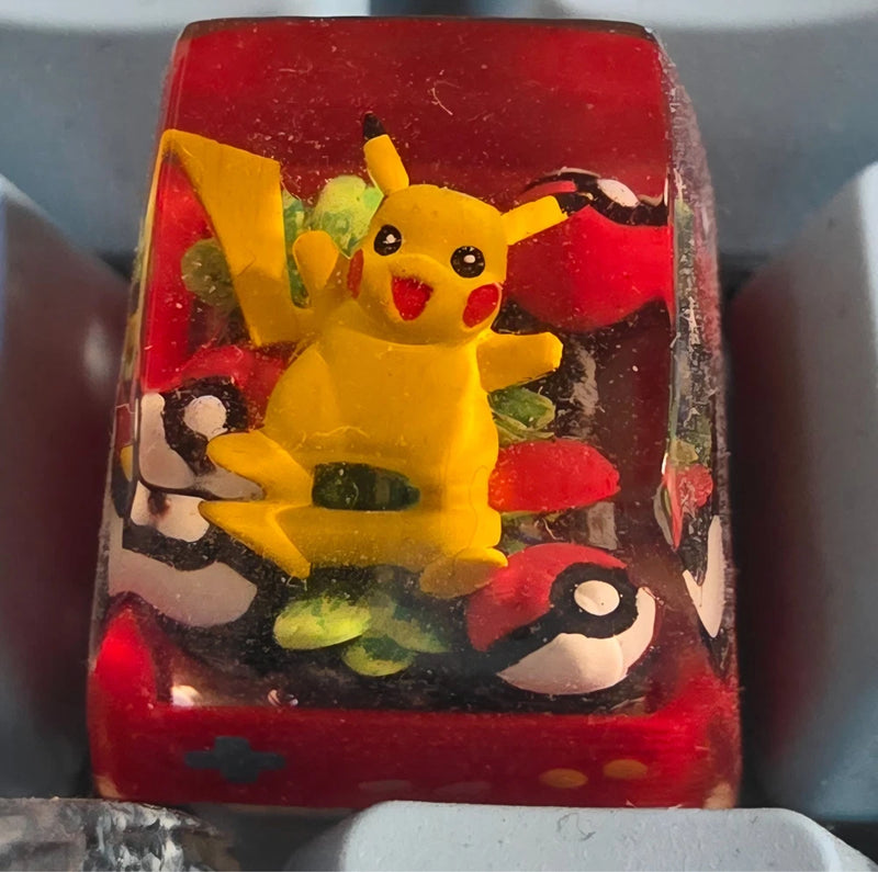 Pokemon Keycap Pikachu Artisan Handmade Model