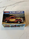 VINTAGE MONOGRAM 1/24 SCALE 1936 FORD COUPE STREET ROD MODEL KIT SEALED INSIDE Model
