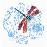 RTO counted Cross Stitch Kit "Dance of dragonflies" M70022, with printed backgro Model
