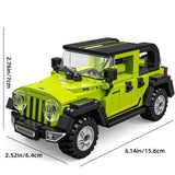 MOC Car SUV Jeep Wrangler Building Block Model Kit Toy Gift 321 Pcs Model