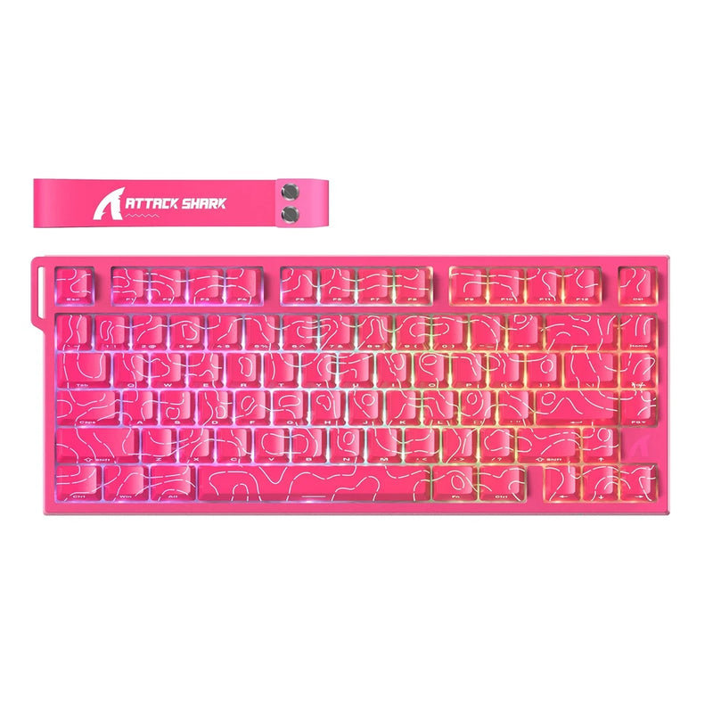 ATTACK SHARK R82 HE Rapid Trigger Keyboard Magnetic Switch with 0.005MM RT Model