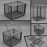 1/6 Scale Scene Plastic Gray Animal Cage Model for Action Figure New Toy Model