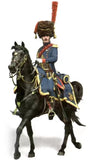1/32 54mm Resin Figure ?C Napoleonic Hussar Cavalry Officer Mounted on Horseback Model