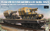 Zimi ZM35076 1/35 German 50 TON Type SSy45 Flatcar Schwerer Platformwagen??3in1?? Model
