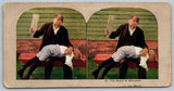 The Board of Education Stereoview Card Curved Mount Early 1900s Model
