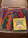 150 Pieces Playthings Playstix Set Stem Building Toy Kit Colorful W/ Idea Book Model